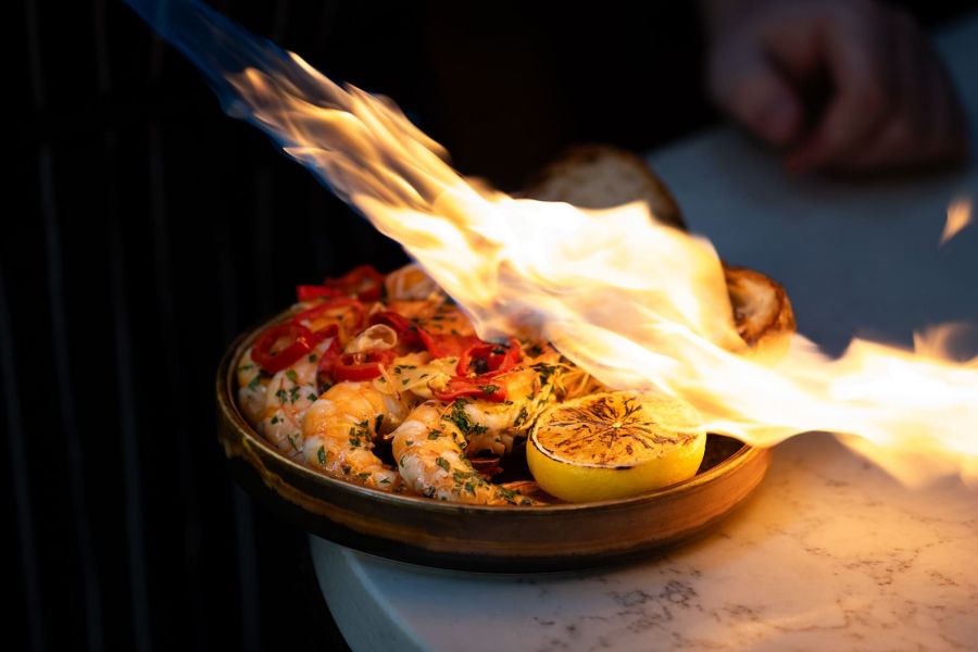 Dinner starters at Cafe en Seine